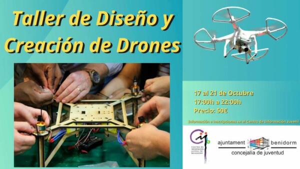 Juventud organiza un curso de diseño y creación de drones  