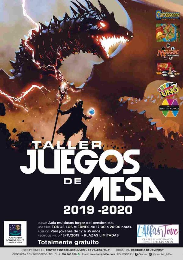 Alfaz · A mediados de noviembre se inicia el taller de juegos de mesa del CIJA
