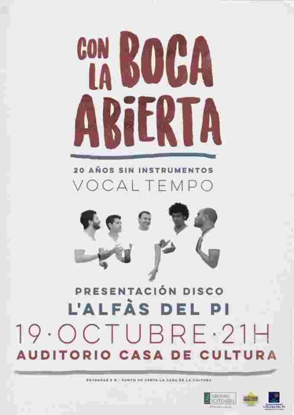 Concierto de Vocal Tempo en la Casa de Cultura de l&rsquo;Alf&agrave;s