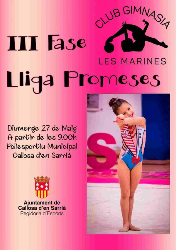   Callosa d&rsquo;en Sarri&agrave; acoge este domingo la III fase de la Liga Promesas de Gimnasia R&iacute;tmica