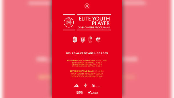 El estadio Guillermo Amor acogerá tres partidos de la selección española sub-16 de un programa de desarrollo de jugadores jóvenes de la UEFA 