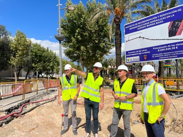 La Nucía invierte 2 millones de euros en la Renovación de la Av. Marina Baixa