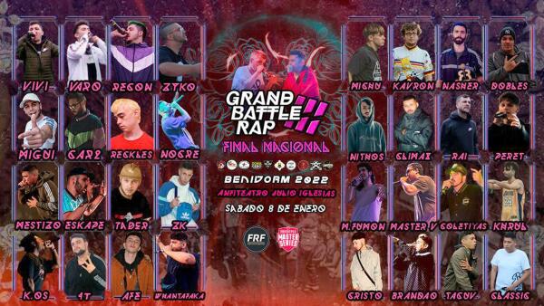 Benidorm acoge el sábado la final de la tercera edición de la ‘Grand Battle Rap’ en el auditorio Julio Iglesias 