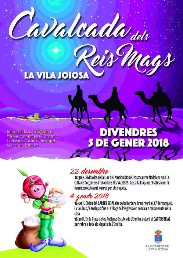 El Ayuntamiento ultima los detalles para la visita de los Reyes Magos a la Vila Joiosa