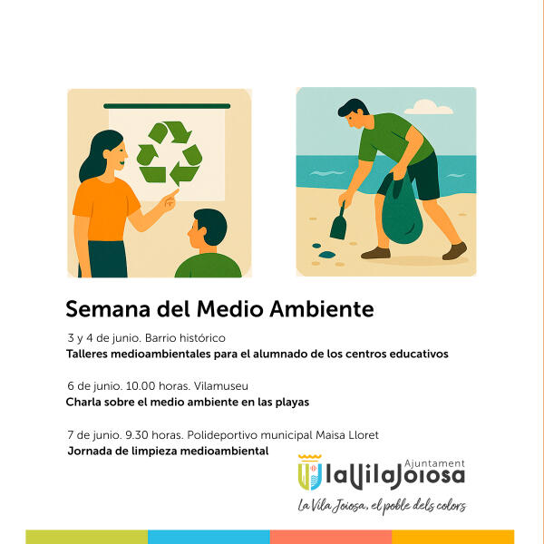 El Ayuntamiento de Villajoyosa celebra la Semana del Medio Ambiente con actividades para todos los públicos