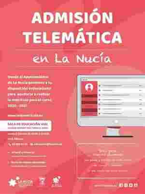 La matriculaci&oacute;n escolar comienza hoy 8 de junio y s&oacute;lo de forma telem&aacute;tica.