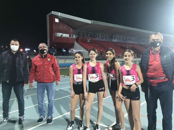 Las cadetes del C.A. La Nucía quedan cuartas en el “Provincial de Atletismo”