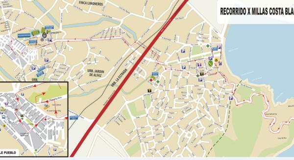 Informan de los cortes de tráfico con motivo de las X Millas de la Costa Blanca en Alfaz 