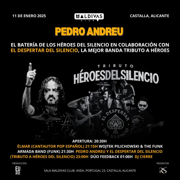 Revive la magia de Héroes del Silencio el 11 de enero de 2025 en Maldivas Club