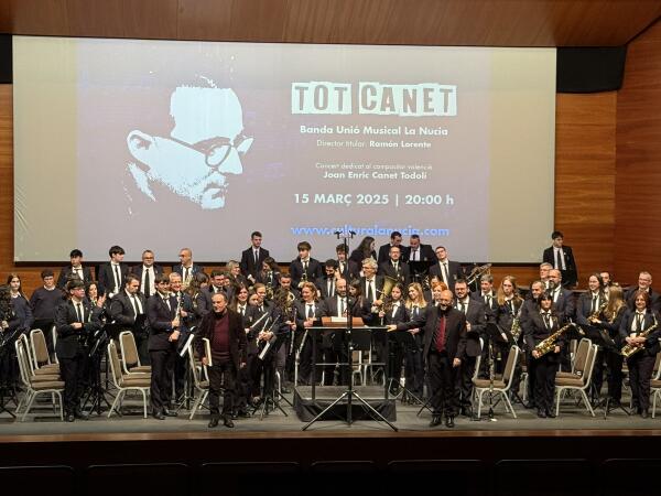 La Unió Musical homenajeó al compositor Canet Todolí 