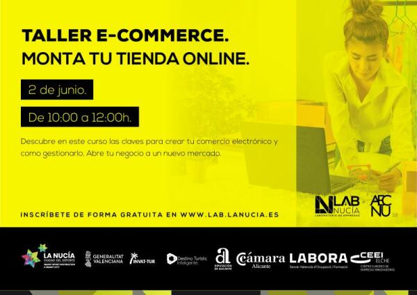 Taller sobre montaje de tiendas online el próximo jueves 2 de junio 