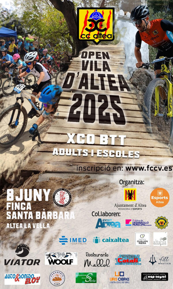Club Ciclista Altea y Deportes presentan el II Open BTT Vila d’Altea 