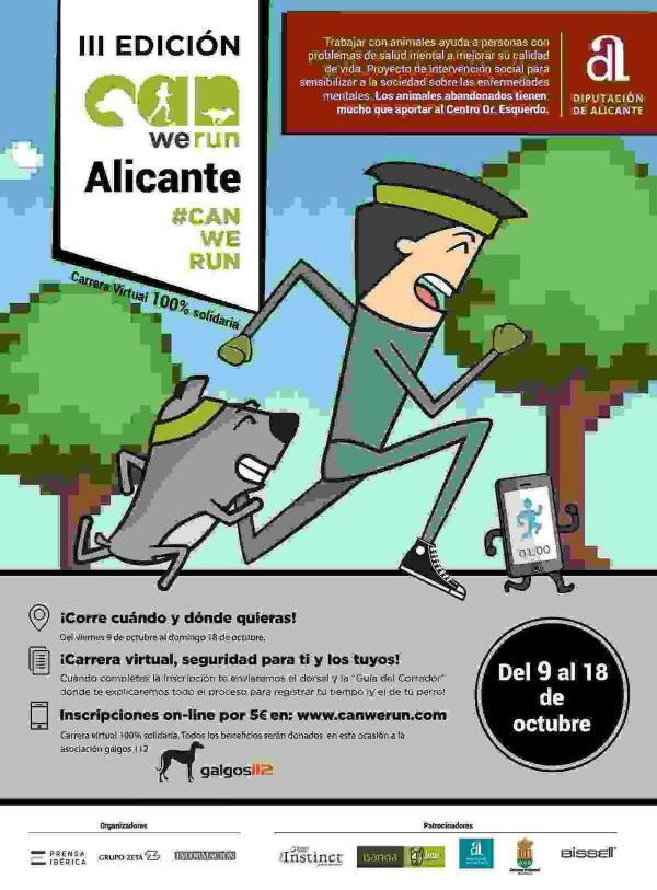 La Diputación colabora con la carrera solidaria con mascotas ‘Can We Run’ 