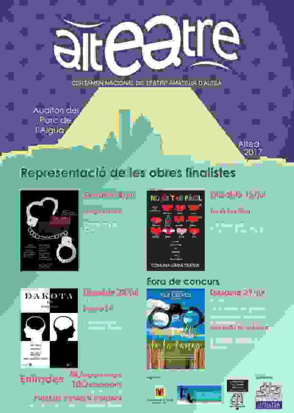 El d&iacute;a 8 de julio sube el tel&oacute;n de Alteatre, el Certamen Nacional de Teatro Amateur de Altea