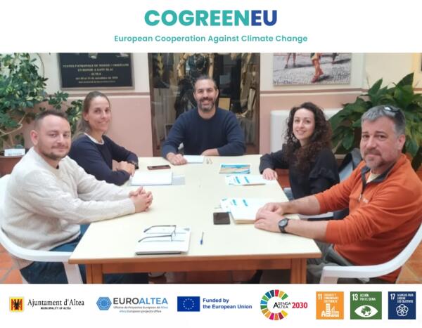 Altea participa en el 4º encuentro del proyecto europeo “CoGreenEu” sobre cooperación europea en materia de cambio climático 