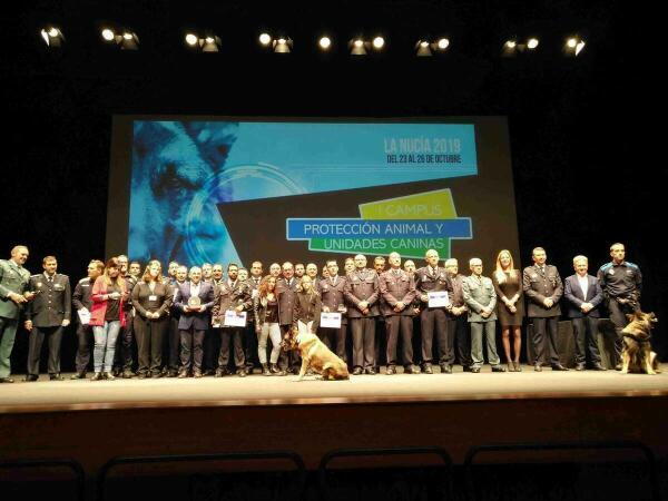 Los mejores perros policiales premiados en La Nucía