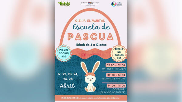 Benidorm organiza la ‘Escuela de Pascua’ para facilitar la conciliación durante las vacaciones escolares