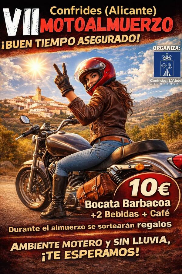 Confrides ya lo tiene todo listo: este domingo llega el esperado Motoalmuerzo 