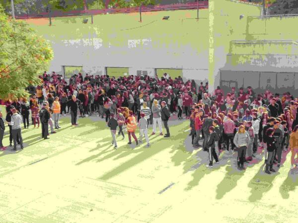 Simulacro de Evacuaci&oacute;n escolar en el Instituto de La Nuc&iacute;a