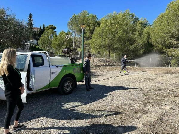 La Nucía realiza la 2ª desinfección del año en los parques caninos