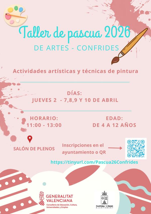 Confrides abre inscripciones para su Taller de Pascua 2026 