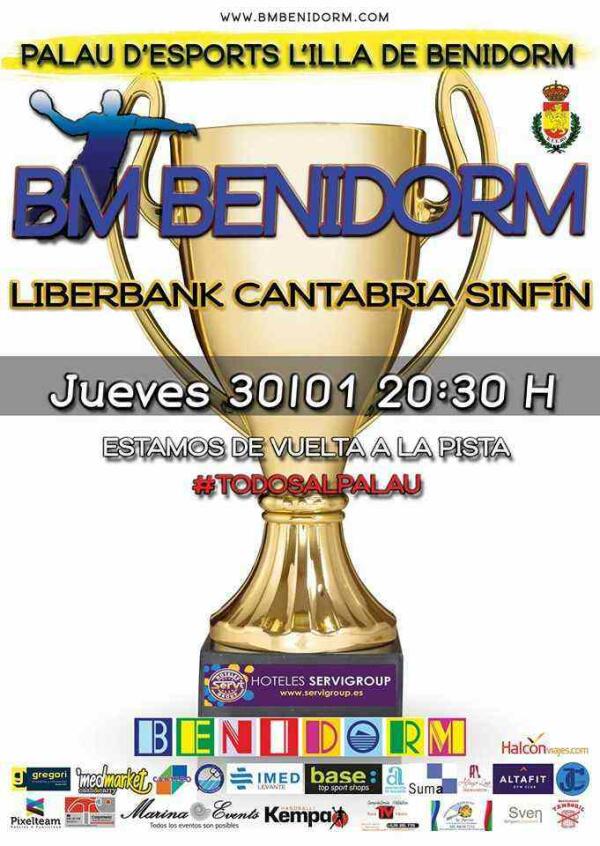 Previa BM Benidorm Copa del Rey contra el Sinfín, 29-01-20