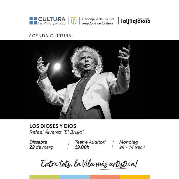 Rafael Álvarez “el Brujo” sorprenderá al público del Teatre Auditori con su actuación “Los Dioses y Dios”