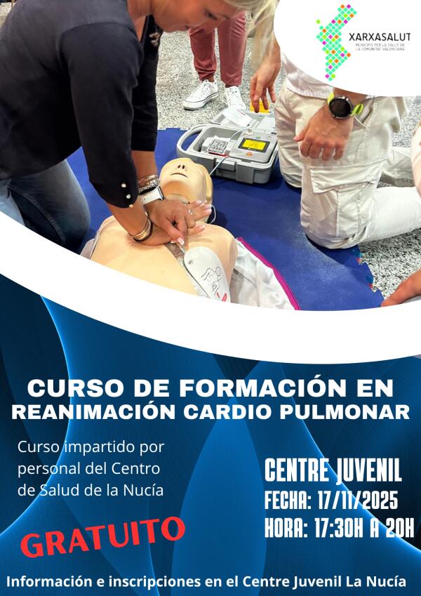 Últimas plazas para el Curso gratuito de Reanimación RCP de Xarxa Salut