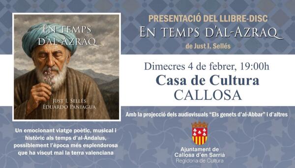 Agenda de cultura comarcal del 2 al 8 de febrero 