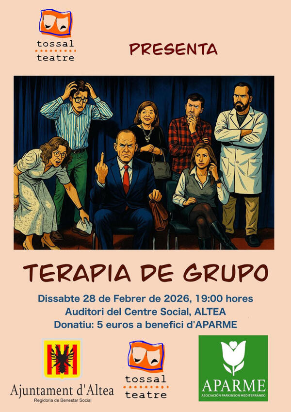 APARME y Bienestar Social programan una obra de teatro ben&eacute;fica en favor de la asociaci&oacute;n 