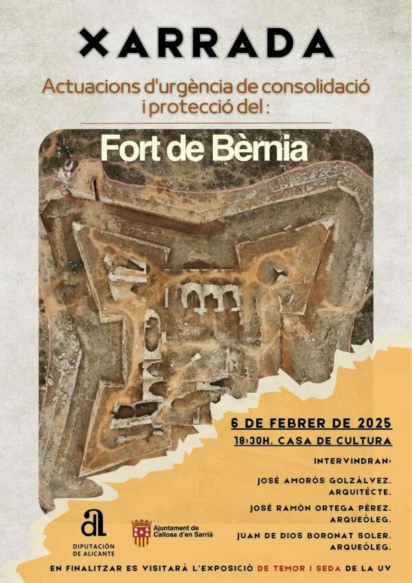 Exposición y charla sobre las actuaciones de protección del Fort de Bèrnia en Callosa d’en Sarrià 