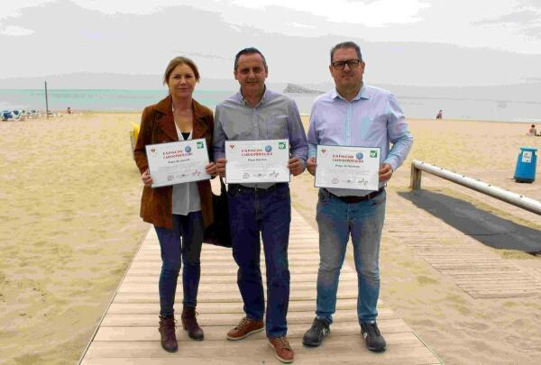 Las playas de Benidorm renuevan su certificado como &lsquo;Espacio Cardioprotegido&rsquo;