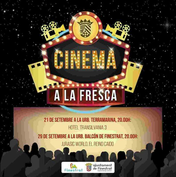 Este sábado llega el “Cinema a la fresca” a la urbanización Terra Marina de Finestrat con la proyección de “Hotel Transilvania 3” 