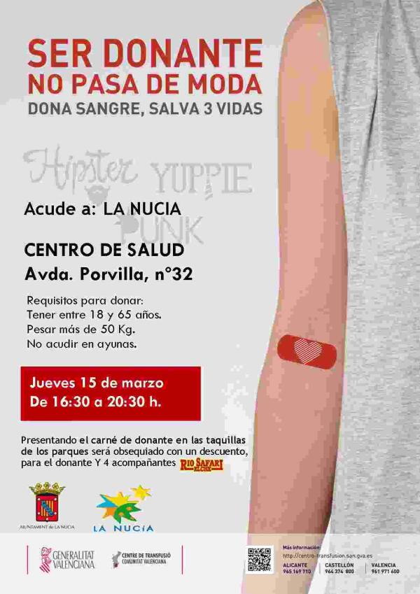 La Nuc&iacute;a &middot; Hoy Donaci&oacute;n de Sangre en el Centre de Salut 