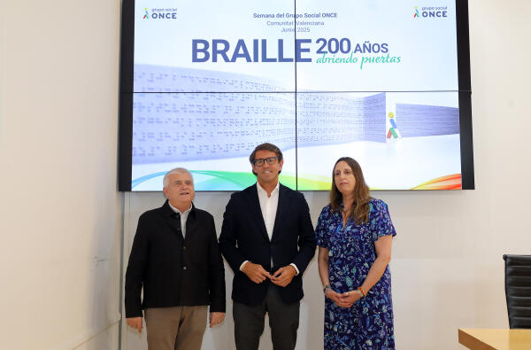 La Diputación presenta la Semana de actividades de la ONCE con un circuito de movilidad, braille, teatro y música