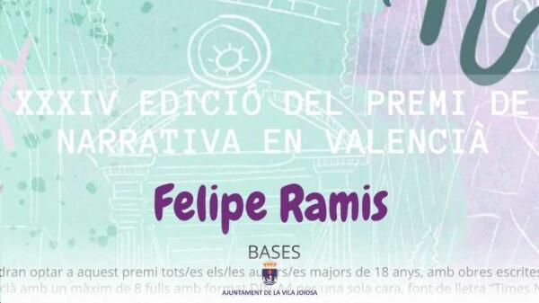 &ldquo;Mare de Peix&rdquo; obra ganadora en la XXXIV Edici&oacute;n del Premio de Narrativa en Valenciano  Felipe Ramis