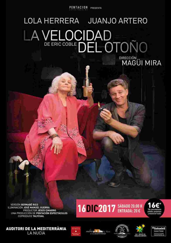 Lola Herrera act&uacute;a este s&aacute;bado en La Nuc&iacute;a con &ldquo;La Velocidad del Oto&ntilde;o&rdquo;