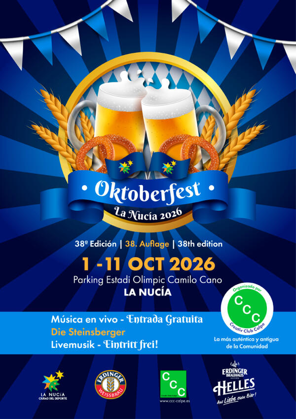 Abierto el plazo de reservas para la Oktoberfest 2026