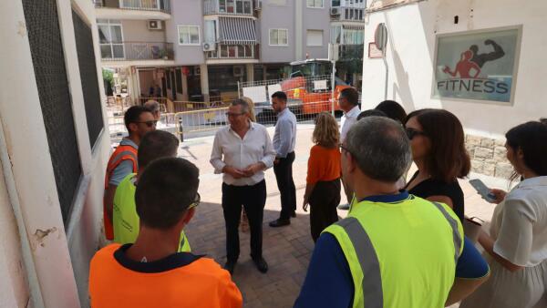 Benidorm abre esta semana al tráfico la calle Capitán Cortés tras finalizar las obras de renovación de las infraestructuras hidráulicas