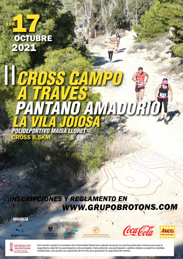 La Vila Joiosa celebra su II Cross Campo a Través Pantano Amadorio este domingo