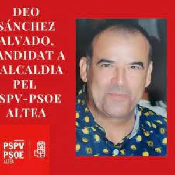 El Partido Socialista de Altea presenta a Deo Sánchez como candidato a la alcaldía