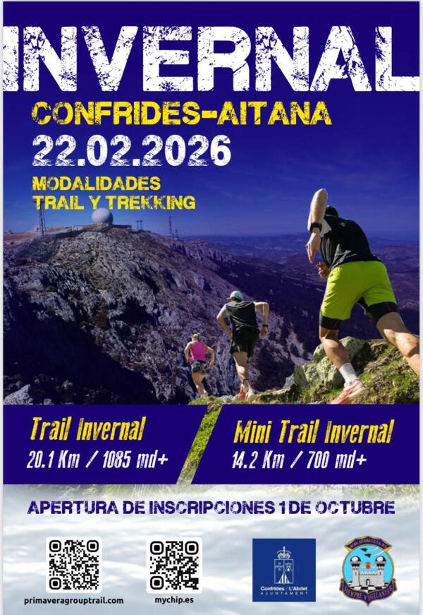 Confrides se prepara para su Trail Invernal Aitana con dos exigentes recorridos de monta&ntilde;a
