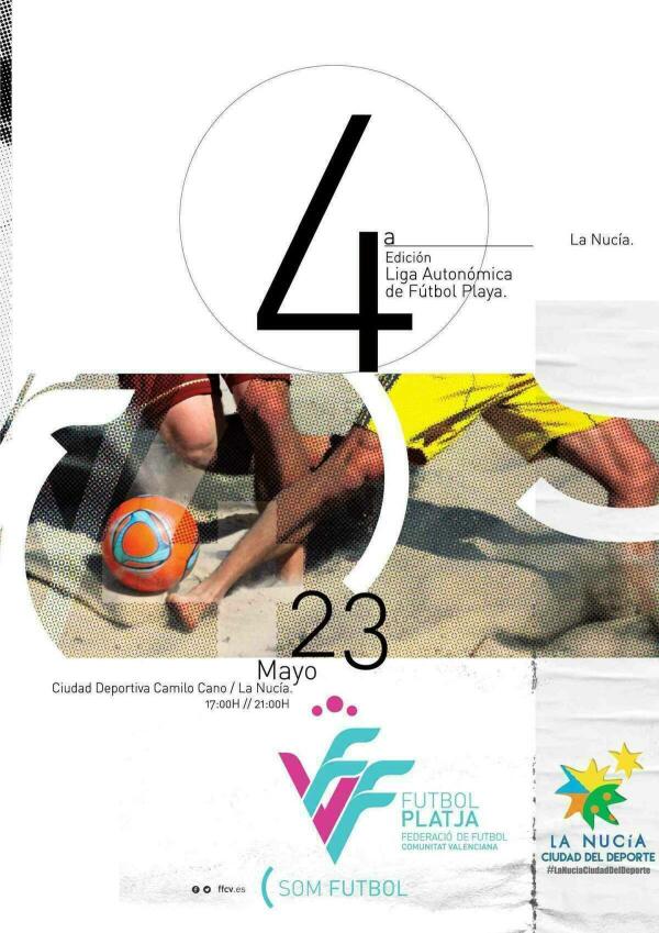 Esta tarde la “Liga Autonómica de Fútbol Playa” en La Nucía