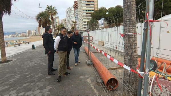 Benidorm finaliza la obra de renovación del colector de residuales en la avenida de Madrid para terminar con los vertidos y malos olores 