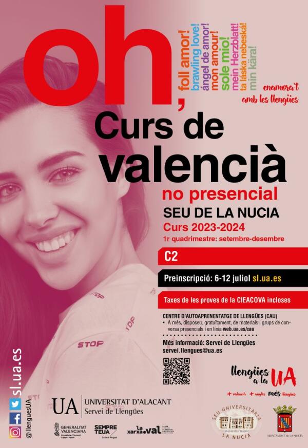 El “Curs C2 de Valencià” abre inscripciones el 6 de julio