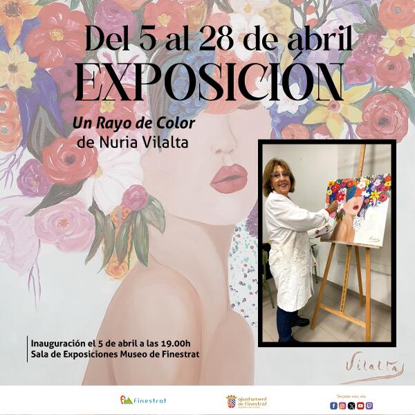  “UN RAYO DE COLOR” DE NURIA VILALTA PROTAGONIZA LA NUEVA EXPOSICIÓN DEL MUSEU DE FINESTRAT 