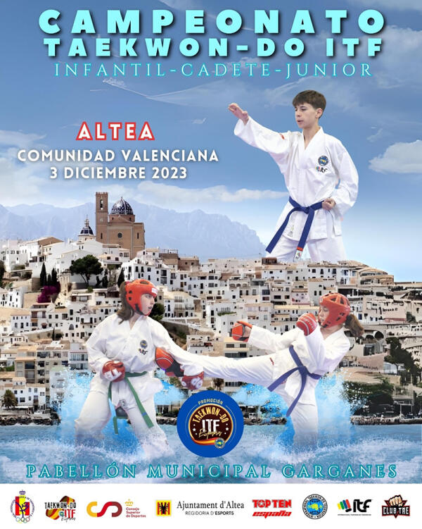 El domingo 3 de diciembre Altea albergará un campeonato de Taekwon-do ITF