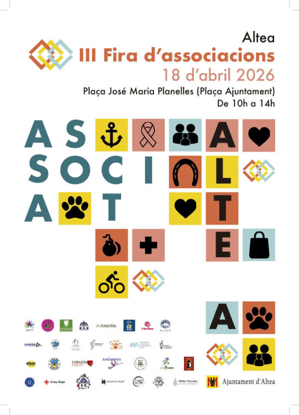 Gran despliegue del asociacionismo en la III Fira d&rsquo;Associacions d&rsquo;Altea