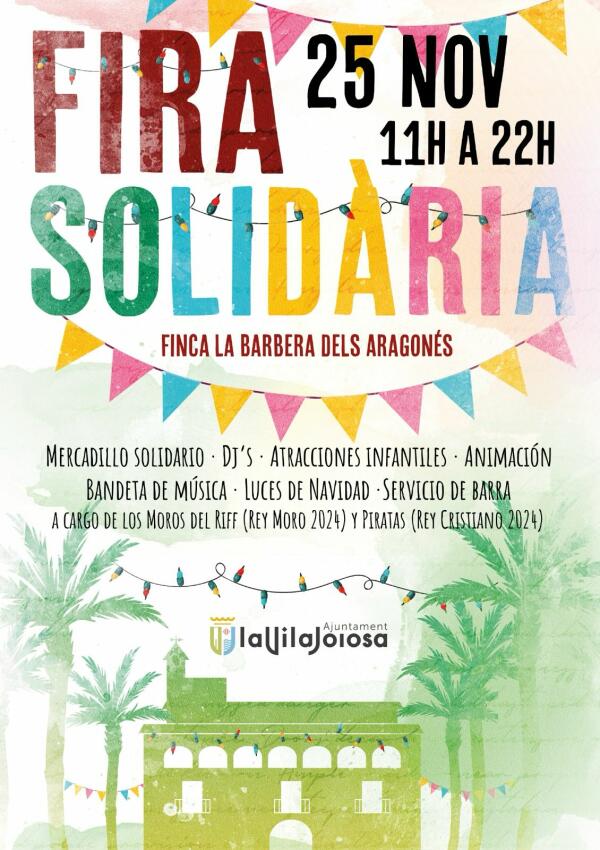 La Fira Solidària dará el pistoletazo de salida a la Navidad en Villajoyosa este sábado