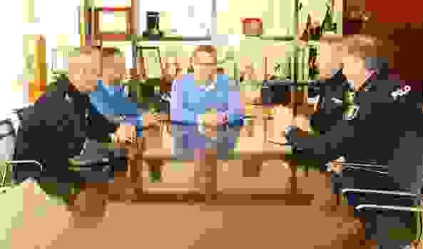Recibimiento al nuevo comisario de Policía Nacional en Benidorm 